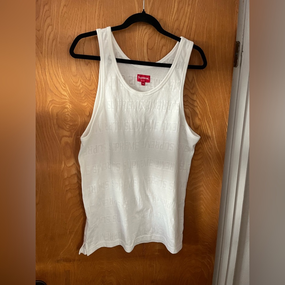 Supreme all over print cotton blend tank M